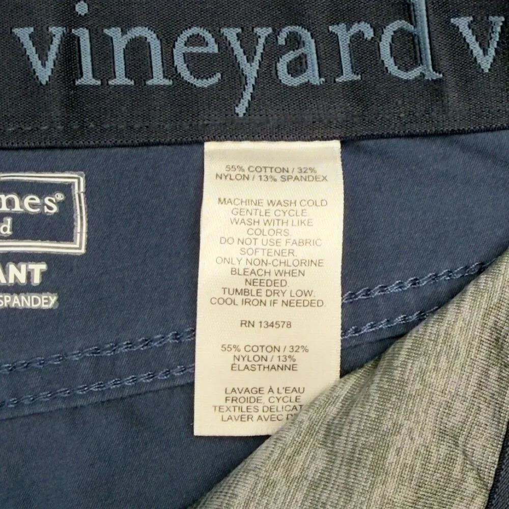 Vineyard Vines On The Go Pants Mens Size 28x32 Performance, Traditional 5-Pocket - Picture 13 of 14